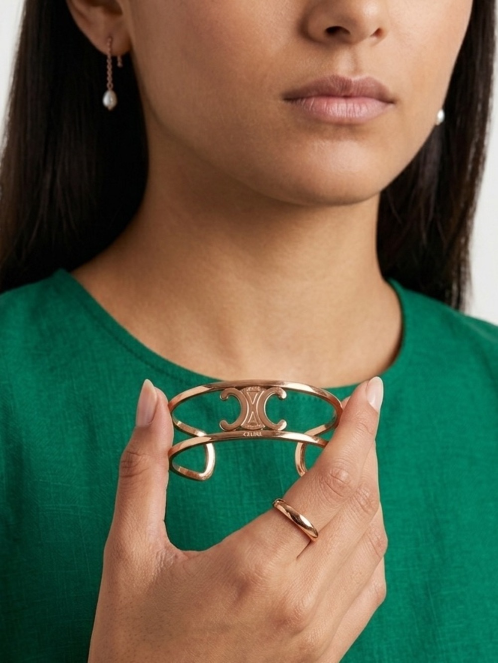 CELINE Cuff Bangle Bracelet - Picture 1 of 5